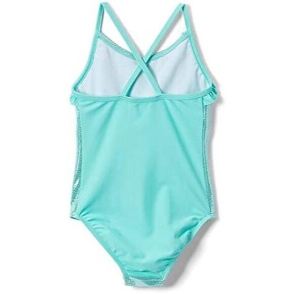 Freestyle Revolution One-Piece Girl's Swimsuit - Mini Pindots - Mettalic Size 5 - Picture 2 of 3